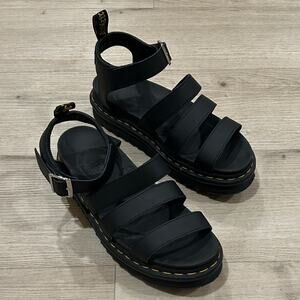 Dr. Martens BLAIRE Athena Leather Strap Sandals Size Women 10